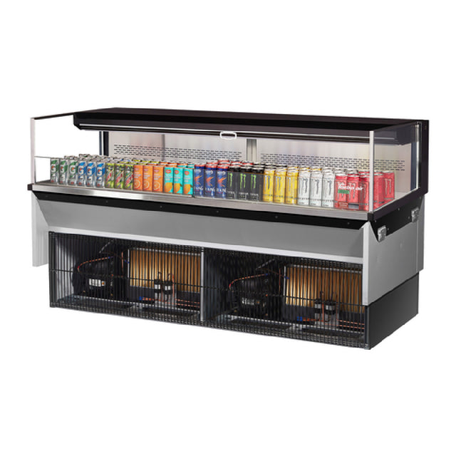 Turbo Air TOM-72L-UF-W(B)-1SI-N Drop-In Horizontal Open Display Case Low Profile