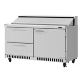 Turbo Air PST-60-D2R(L)-FB-N PRO Series Sandwich/Salad Prep Table Front Breathing Airflow