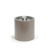 FOH RIB025BEL21 3.5qt Round London Ice Bucket Stone With Brushed Stainless Lid