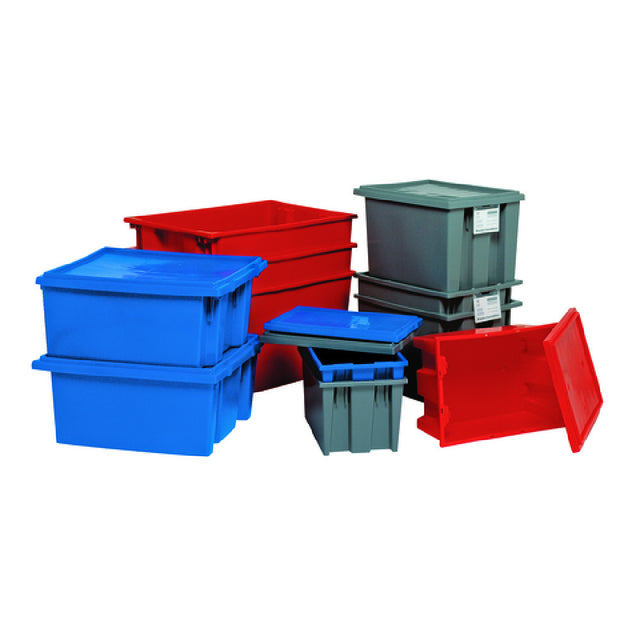 Quantum SNT195CS_RED - Stack And Nest Tote, 19-1/2"W X 15-1/2"D X 13"H, Heavy Duty