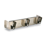 Matfer 112030 Wall Rack Holder 14"L X 2-7/8"W Holds 3 Utensils With Round Handle Of 3/4" To 1-1/4" Dia.