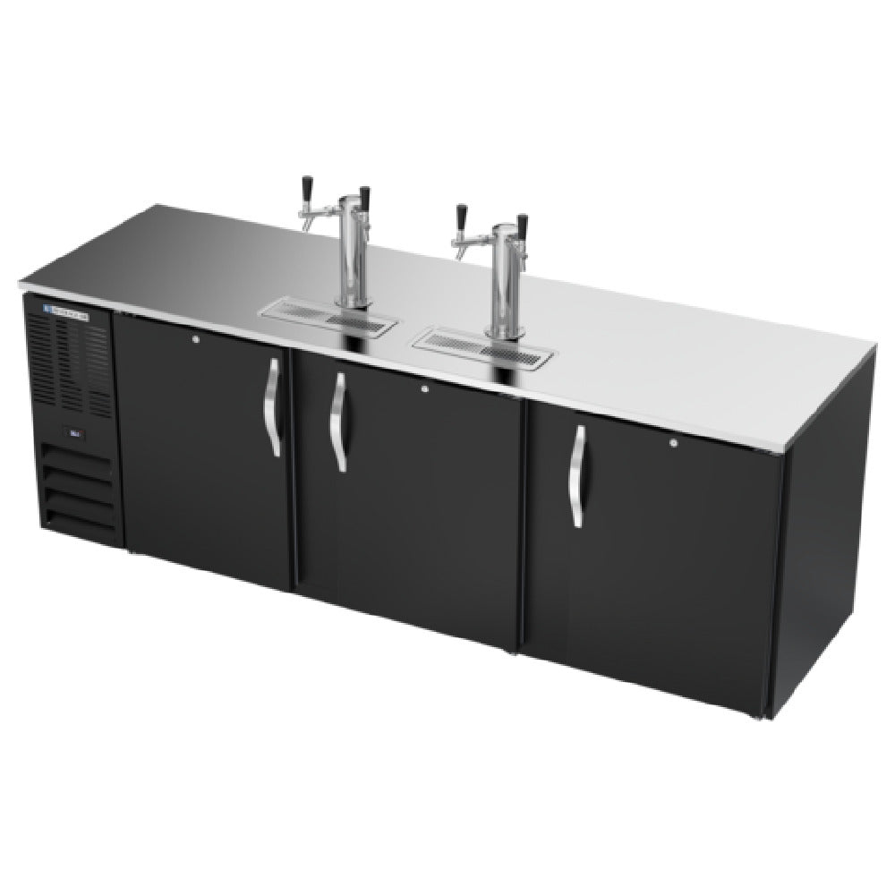 Beverage Air DD94HC-B - Draft Beer Cooler, 94"W X 30-3/8"D X 49-5/16"H, 32.768 Cu. Ft.