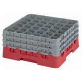 Cambro 36S738163 Camrack® Glass Rack With (3) Soft Gray Extenders Full Size