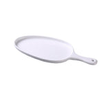 Yanco MO-809 Moderne Pan Plate 15-1/2"L X 7-1/2"W X 1-1/4"H Organic Shaped