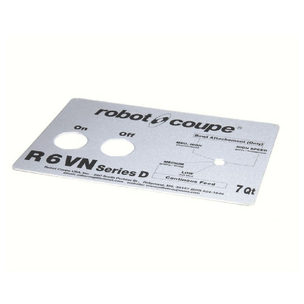 Robot Coupe 407235 Front Plate R6vn Series D