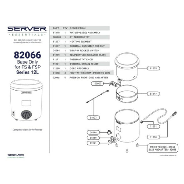 Server Products 82066 Base Only For Fs Fsp