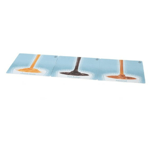 Server Products 86749 3 Decals Caramel Cheese Fudge