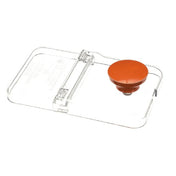 Server Products 87257 Lid Plstc 1/9 Size Orange Knob