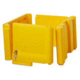 Rubbermaid FG618100YEL Janitor Cart Locking Cabinet For 6173 & 6173-02 Carts Assembly Required