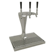 Glastender CBT-3-MFR Cobra Draft Dispensing Tower Countertop (3) Stainless Steel Faucet (handles Not Included)