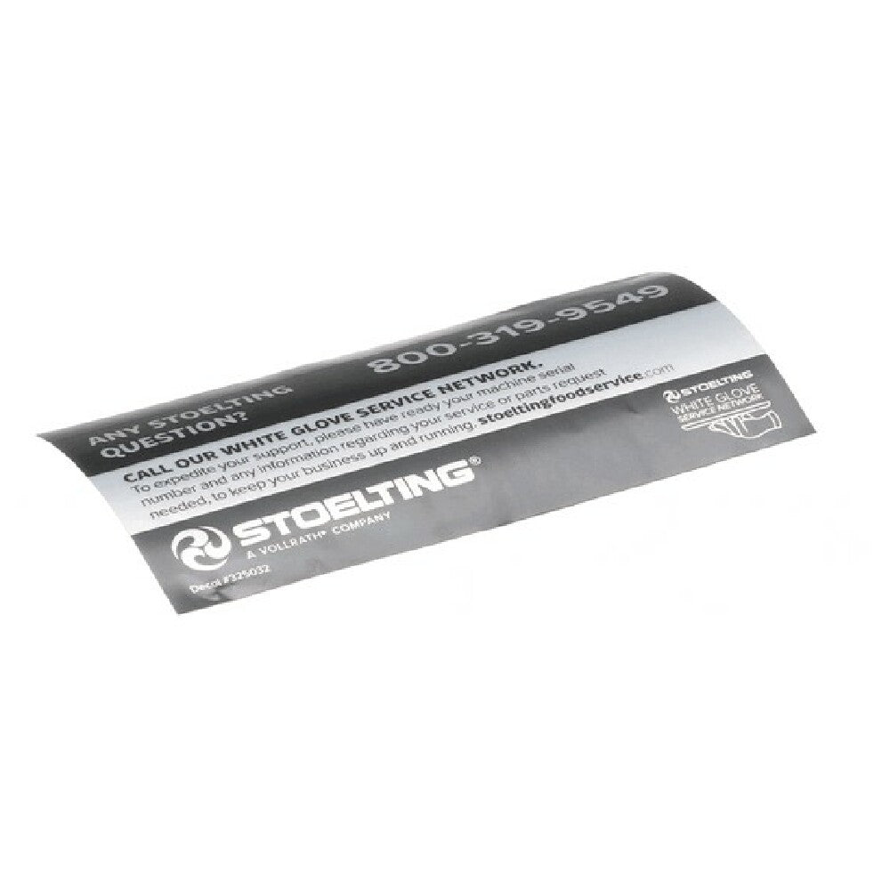 Stoelting 325032 White Glove Service Decal