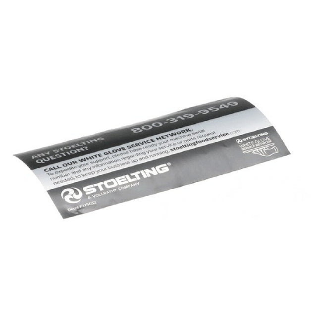 Stoelting 325032 White Glove Service Decal