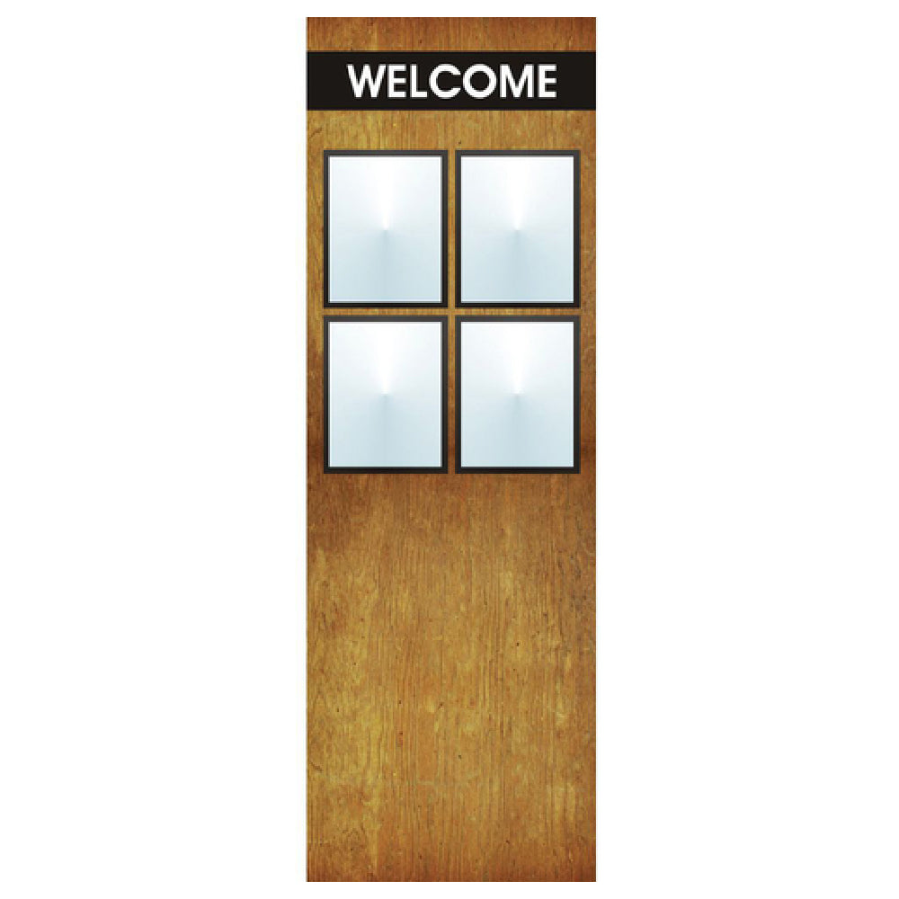 Hubert 49903 - Menu Board, 4-pocket, Floor Stand