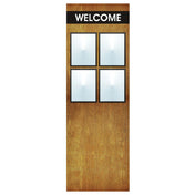 Hubert 49903 - Menu Board, 4-pocket, Floor Stand