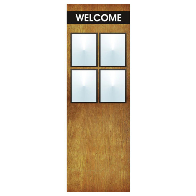 Hubert 49903 - Menu Board, 4-pocket, Floor Stand