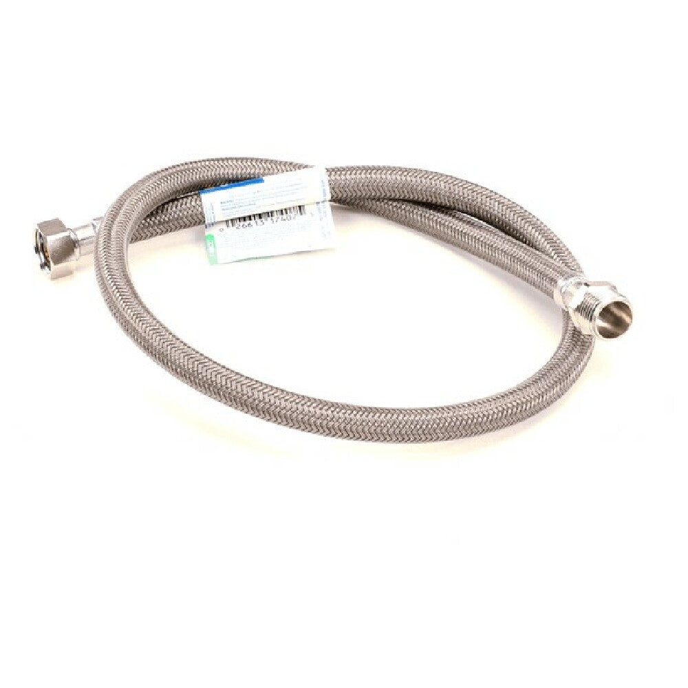 T&S Brass 013121-45 Braided Flex Hose 1/2 Npsm Female X 1/2