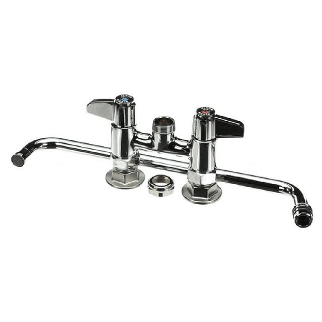 T&S Brass 5F-4DLX14 Faucet Deck Mount 4 Centers 14 Swing