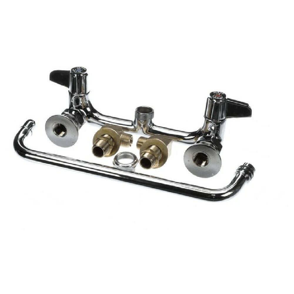 T&S Brass 5F-8WLS12 8 Wall Mount Faucet 12 Swing Nozzle Le