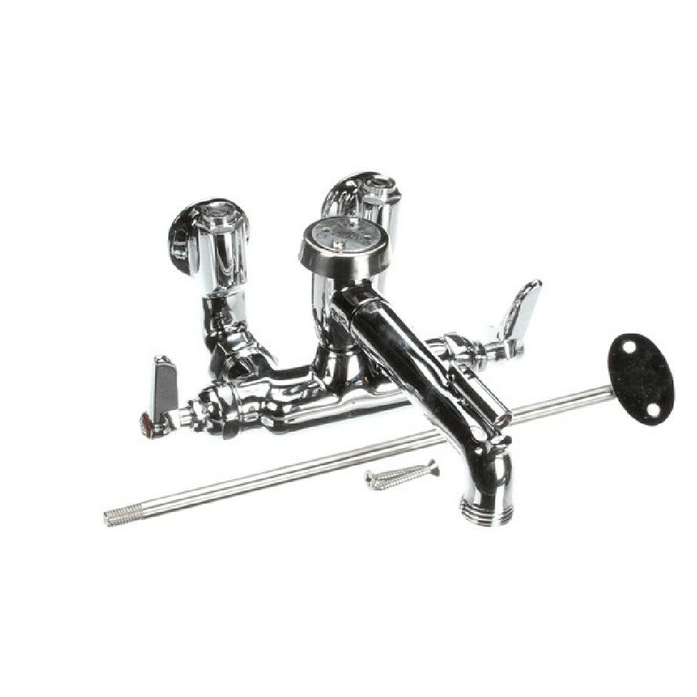 T&S Brass B-0667-POL Service Sink Faucet Wall Mount Adjusta