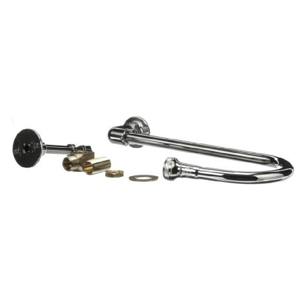 T&S Brass B-2456-W Wall Mount Elbow 123x Rigid Gooseneck