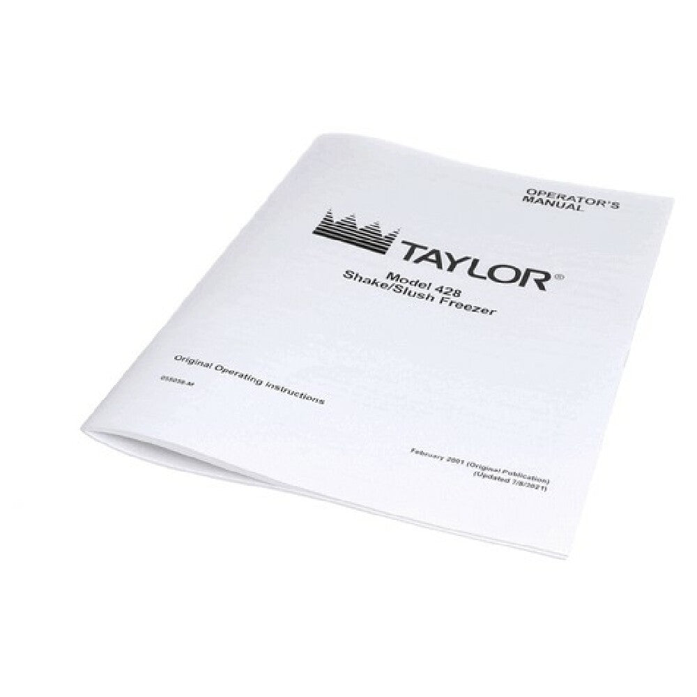 Taylor Freezer 055058-M Man Oper 428