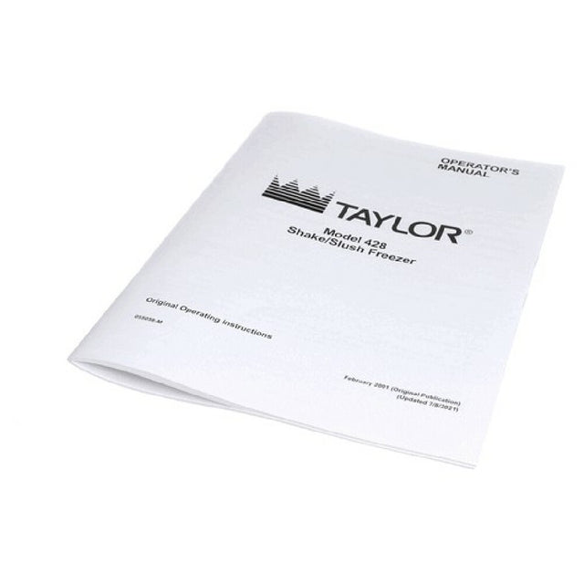 Taylor Freezer 055058-M Man Oper 428