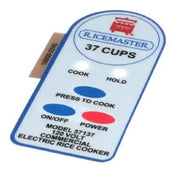Town Foodservice Equipment 57137-L Control Housing Label