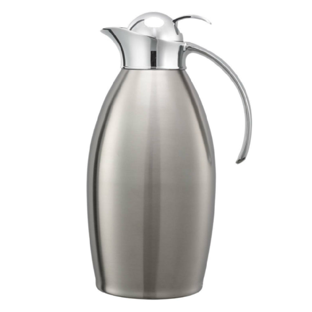Service Ideas NIC15BSPB Nicollet Series Vacuum Insulated Carafe 1.5 Liter Push Button Lid