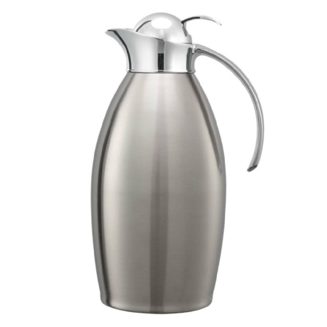 Service Ideas NIC15BSPB Nicollet Series Vacuum Insulated Carafe 1.5 Liter Push Button Lid