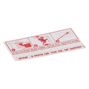 Curtis WC-38209 Label Stop Do Not Plug In Caf