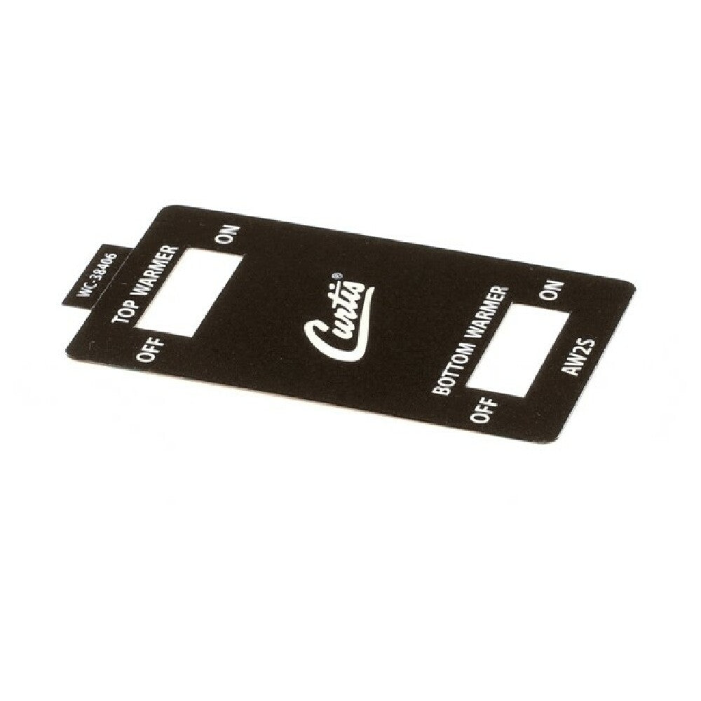 Curtis WC-38406 Label Front Panel Aw 2s Alp 5