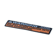 Curtis WC-38504 Label Warning Shock Hazard In
