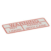Curtis WC-39052 Label Warning Hot Liquid