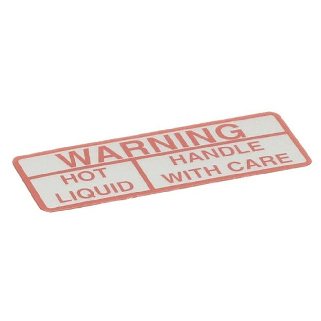 Curtis WC-39052 Label Warning Hot Liquid