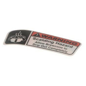 Curtis WC-3963 Label Warning Brewcone