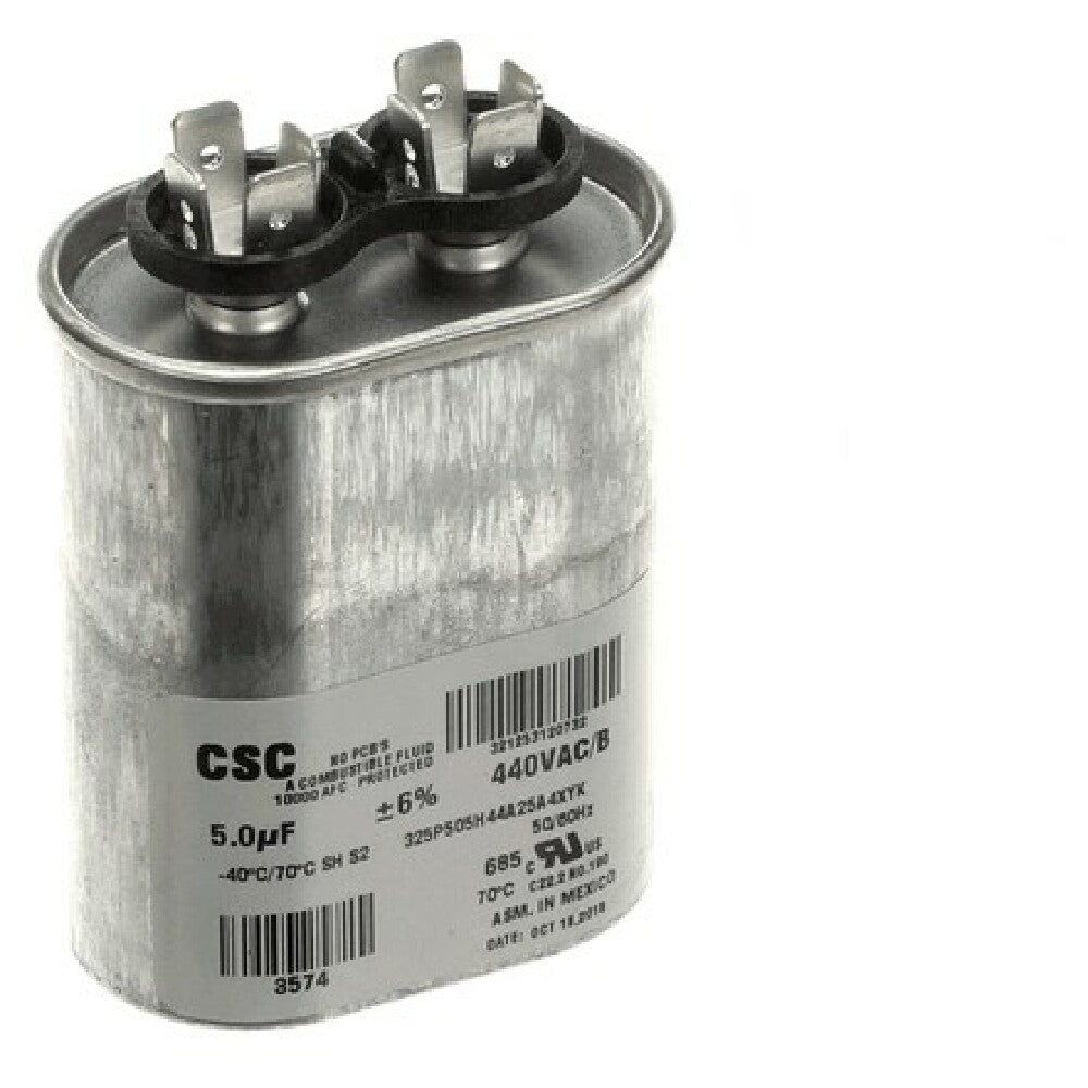 York S1-02420062700 Single Run Capacitor 5mfd 440v Flat