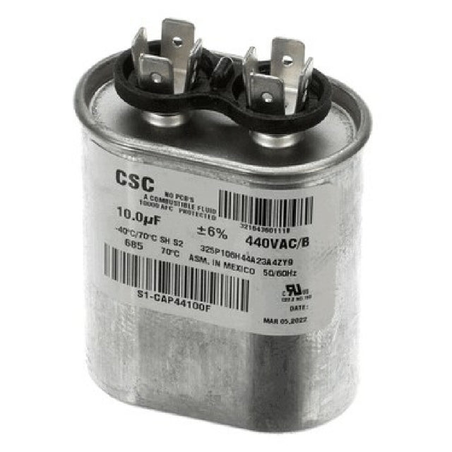 York S1-CAP44100F Capacitor Run Single 10mfd 440v Flat