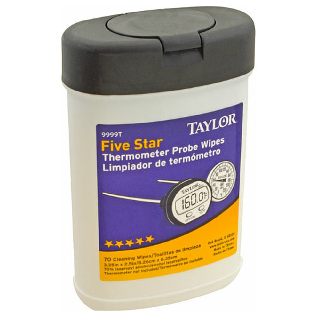Taylor Thermometer 9999N Haccp Probe Wipes 100/bx