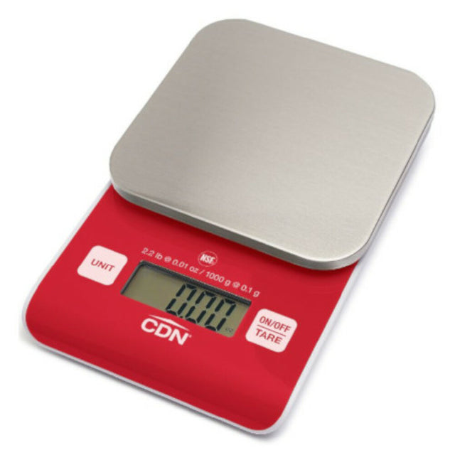 AllPoints 8121673 High Precision Scale Digital 2 Lb Red