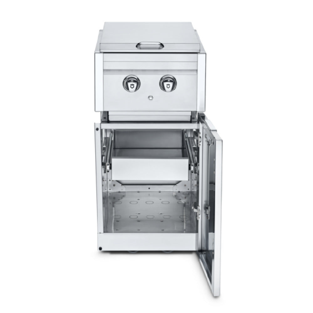 Crown Verity ICM-SBNG-1D Infinite Series Cabinet Module With Dual Side Burner And A Single Drawer (Ng)