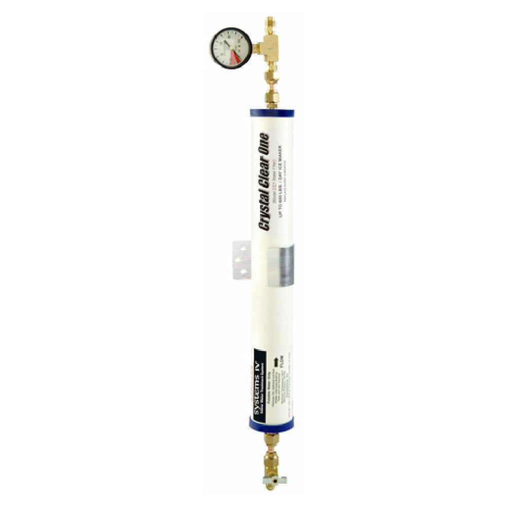 Terry H2O Solutions CC1 Systems IV Crystal Clear Water Filtration For Ice Maker (up To 600 Lbs.)