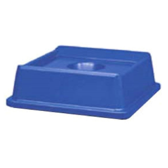 Rubbermaid FG279100DBLUE Untouchable® Bottle & Can Recycling Top 20-1/8" Sq X 6-1/4"H