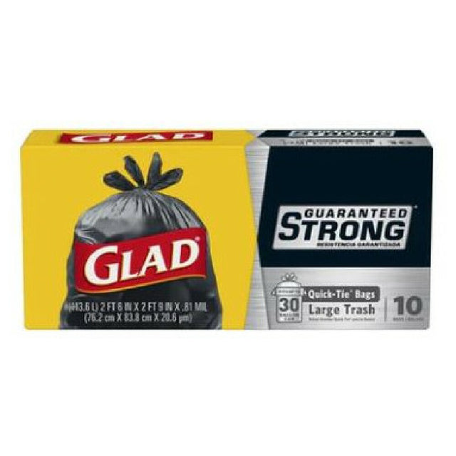 AllPoints 8136316 Glad Trash Quick Tie 30 Gallon