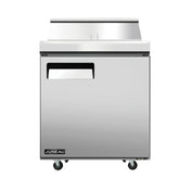 Omcan 58005 (PT-TH-0686-HC) Juneau Refrigerated Prep Table One-section Rear Mount Self-contained Refrigeration