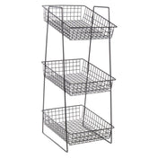 Hubert 91955 - Basket Display Stand, 3-tier, 10-1/4" X 13" X 27"H