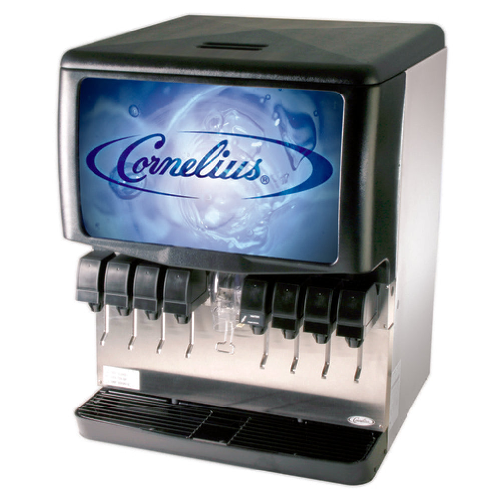 Cornelius 621052807 - Enduro 250 Ice & Post-Mix Beverage Dispenser, Countertop, (8) UFB-1™ Sanitary Lever Valves