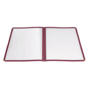 Winco PMCD-14U Menu Cover Double Fold Overall 9-9/16" X 15"