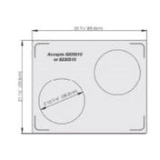 Vollrath 8250314 Miramar™ Double Well Template For 2 Casseroles Plain Stainless