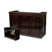 Forbes Industries 5769-6 Mobile Bar 27"W X 72"L X 47"H 6 Ft. Bar Length