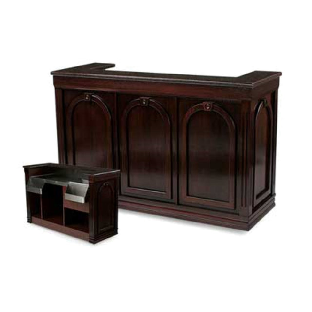 Forbes Industries 5769-6 Mobile Bar 27"W X 72"L X 47"H 6 Ft. Bar Length